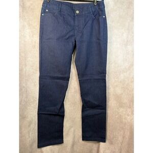 NWOT Kim Parrish Dark Blue‎ Size 10 Denim Stretch Jeans Style KP057344 Straight